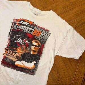 Dale Earnhardt Jr T Shirt Men’s Size XL White #88 Nation Appreciation Tour